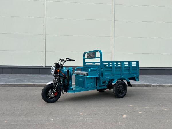 Грузовой электрический трицикл IKINGI CARGO PRO Q05 2000W (60V/45Ah) - Бирюзовый фото №1