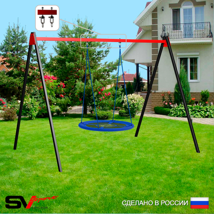 Уличные качели Sv Sport УК176В1 (3.0м/Гнездо Оксф. 100см/Подвесы на втулке 1к)