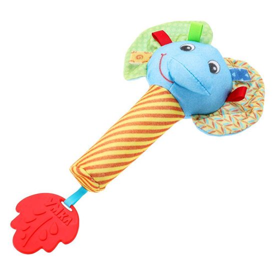 Текстильная игрушка погремушка - пищалка «Слоник» Умка