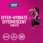 NOW Foods, Sports, Effer-Hydrate, восстановление, ассорти ягод, 10 таблеток, 51 г (1,8 унции)