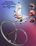 Полотно для ленточной пилы для резки мяса, рыбы и костей. Лента пильная, шаг зуба 4 TPI 16x0.56x1650 мм.