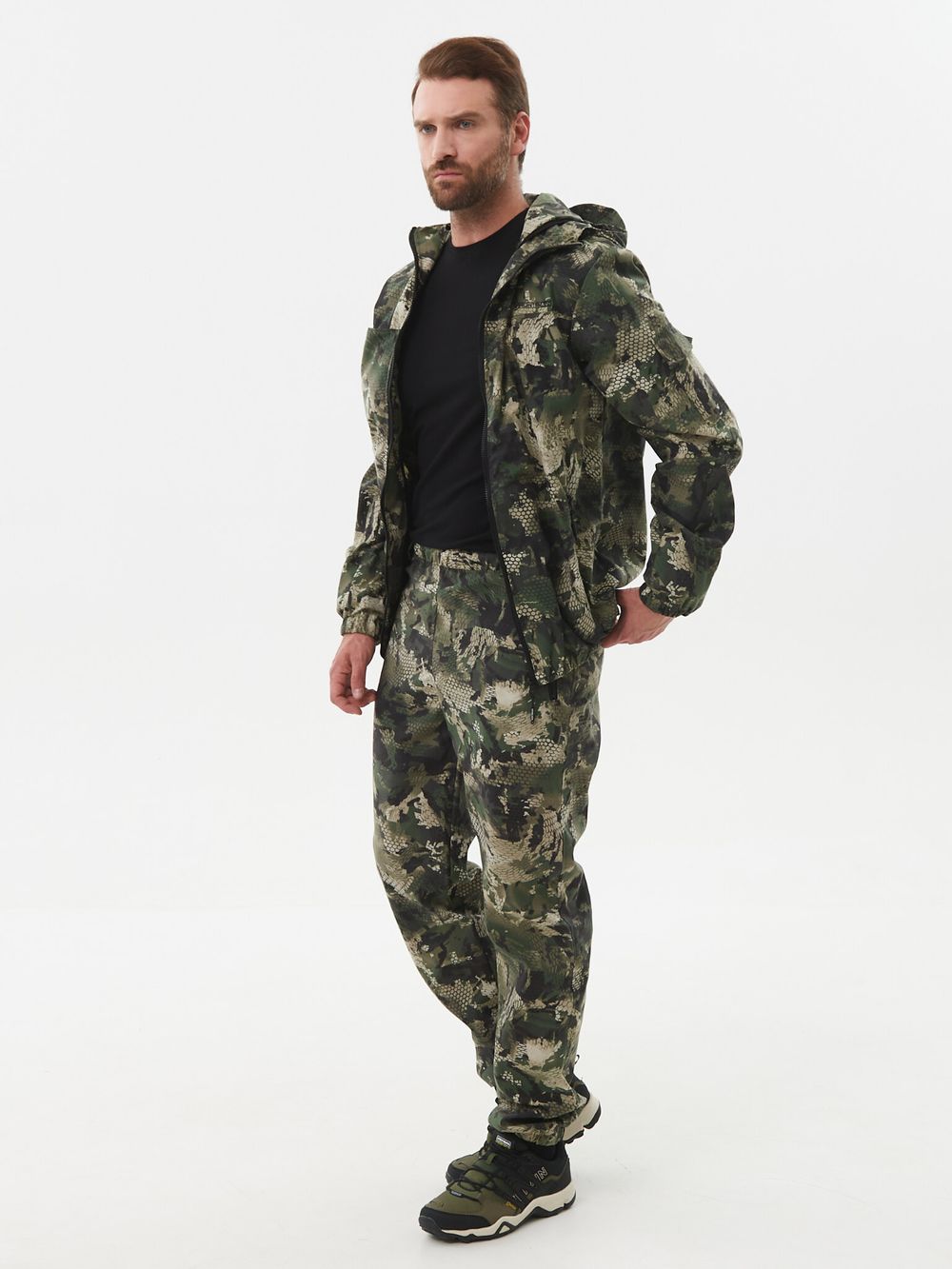 Костюм летний Стрелок-Антимоскит ткань Сорочка цвет Зеленый Питон