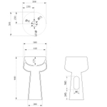 Раковина отдельностоящая ABBER Stein AS2508-H белая матовая