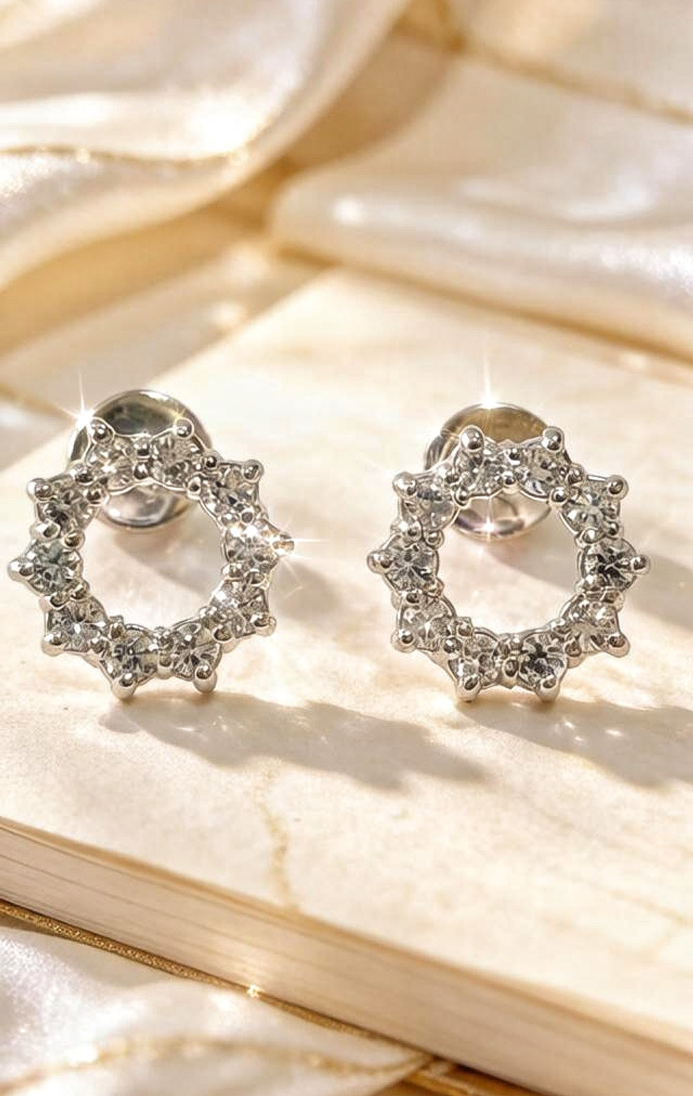 Ювелирные серьги из серебра 925 пробы