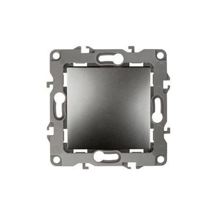 Выключатель 1-кл. СП Эра12 12-1001-12 10А IP20 250В 10AX без монтаж. лапок механизм графит Эра Б0019272