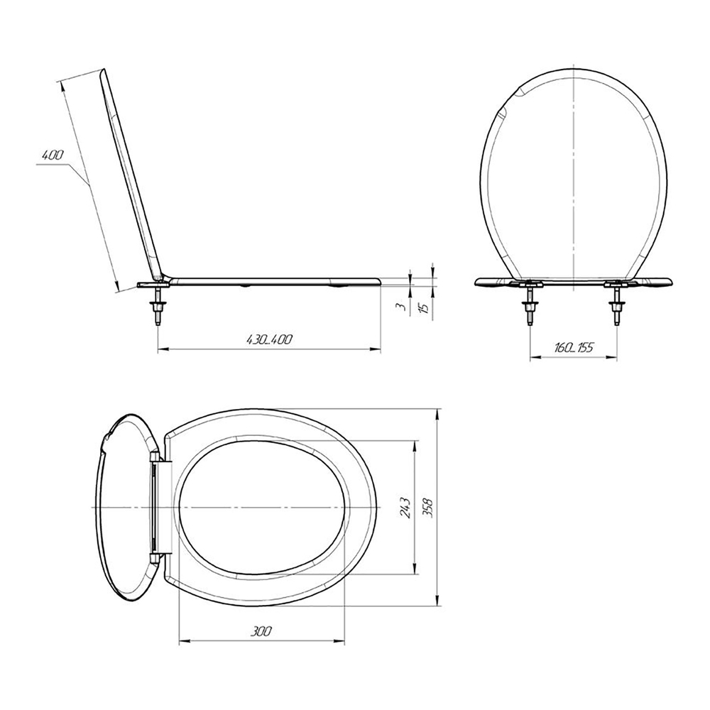 Сиденье для унитаза  салатовое Н  ИНКОЭР