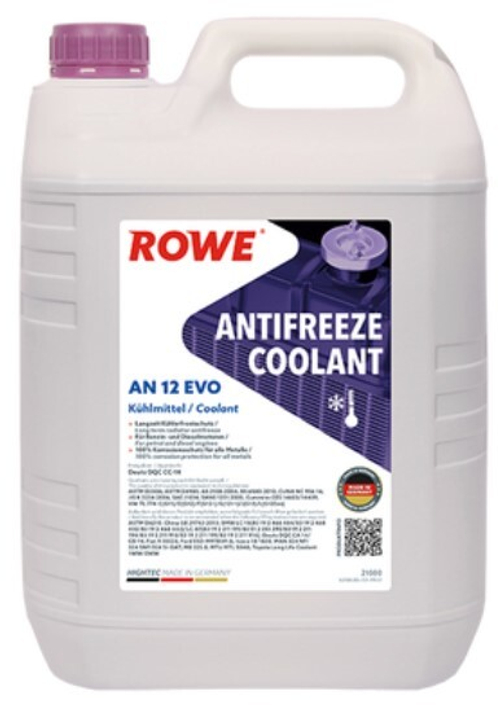 Антифриз Rowe Hightec AN 12 EVO Deutz DQC CC-14.VW TL774-C(G11)/D(G12)/F(G12+)/G(12++)/J(G13)/L(G12Evo) концентрат 5 л
