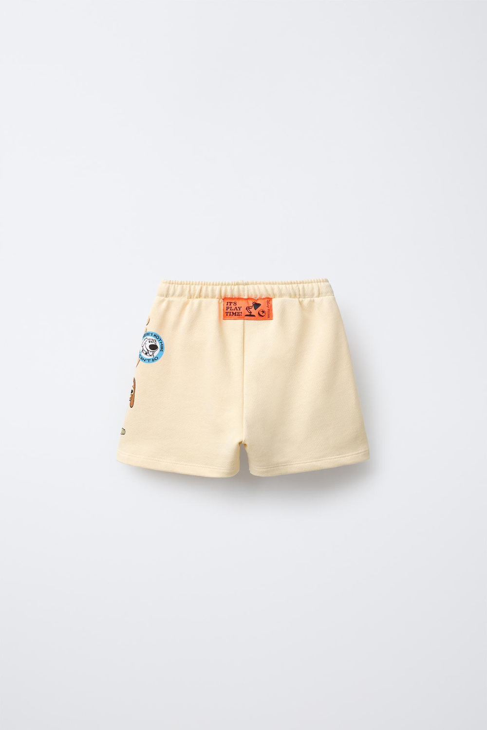 ZARA ШОРТЫ-БЕРМУДЫ ИЗ МЯГКОЙ ТКАНИ PERSONAJES © DISNEY, ВАНИЛЬНЫЙ