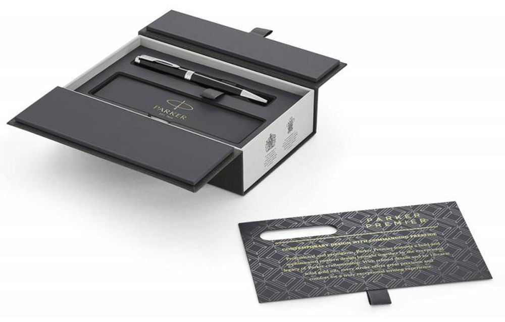 Шариковая ручка Parker Premier K560 Lacque Black CT Mblack (1931416)