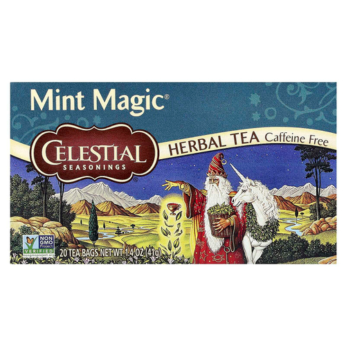 Celestial Seasonings, Herbal Tea, Mint Magic®, без кофеина, 20 чайных пакетиков, 41 г (1,4 унции)
