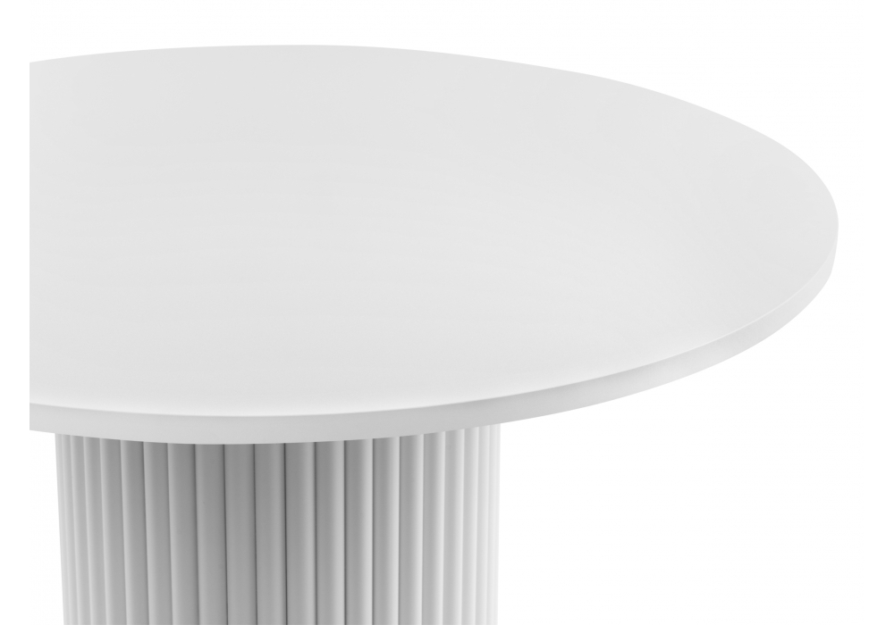 Стол деревянный Woodville Барел 110 белый, белый, ножки белые
