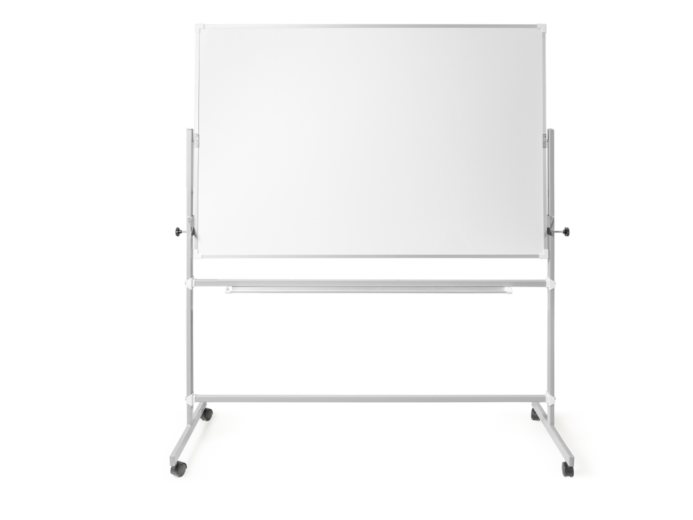 Поворотная магнитная эмалированная школьная доска 1500х1000 (маркерная)