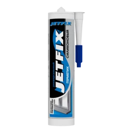 JETFIX Герметик силиконовый универсальный 280мл (Белый, RAL 9010)