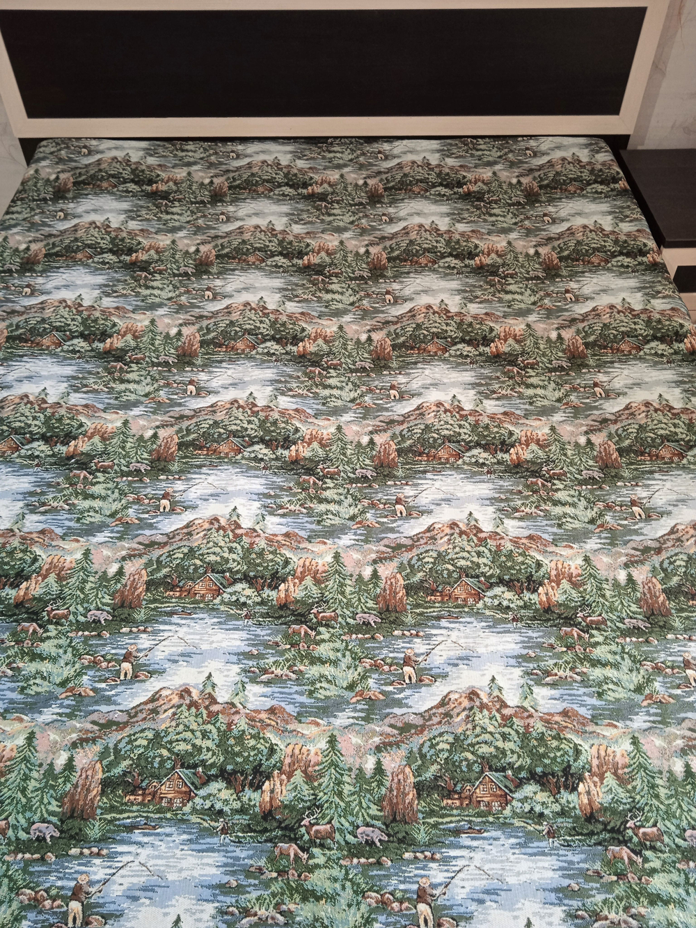 Покрывало гобеленовое Горная река евро (240х200)