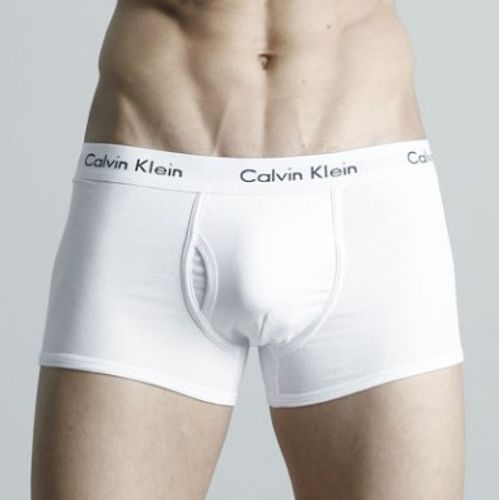 Мужские трусы боксеры белые Calvin Klein 365 White
