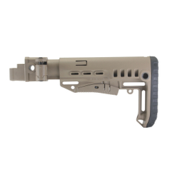Складной приклад АК-74, DLG Tactical. Черный