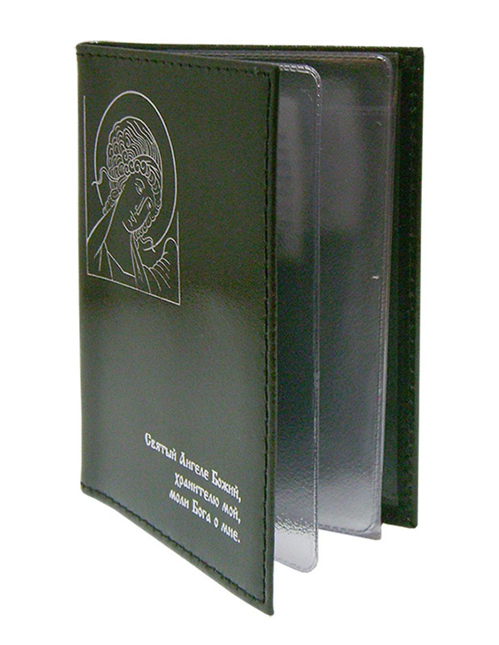 Обложка для авто-документов (автобумажник) с молитвой (натуральная кожа)