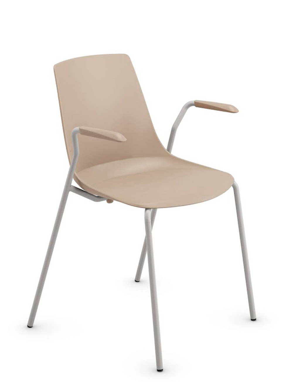 KLC стул на 4 ногах с подлокотниками