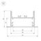 Профиль Arlight SL-Linia65-F-2000 Anod 029033