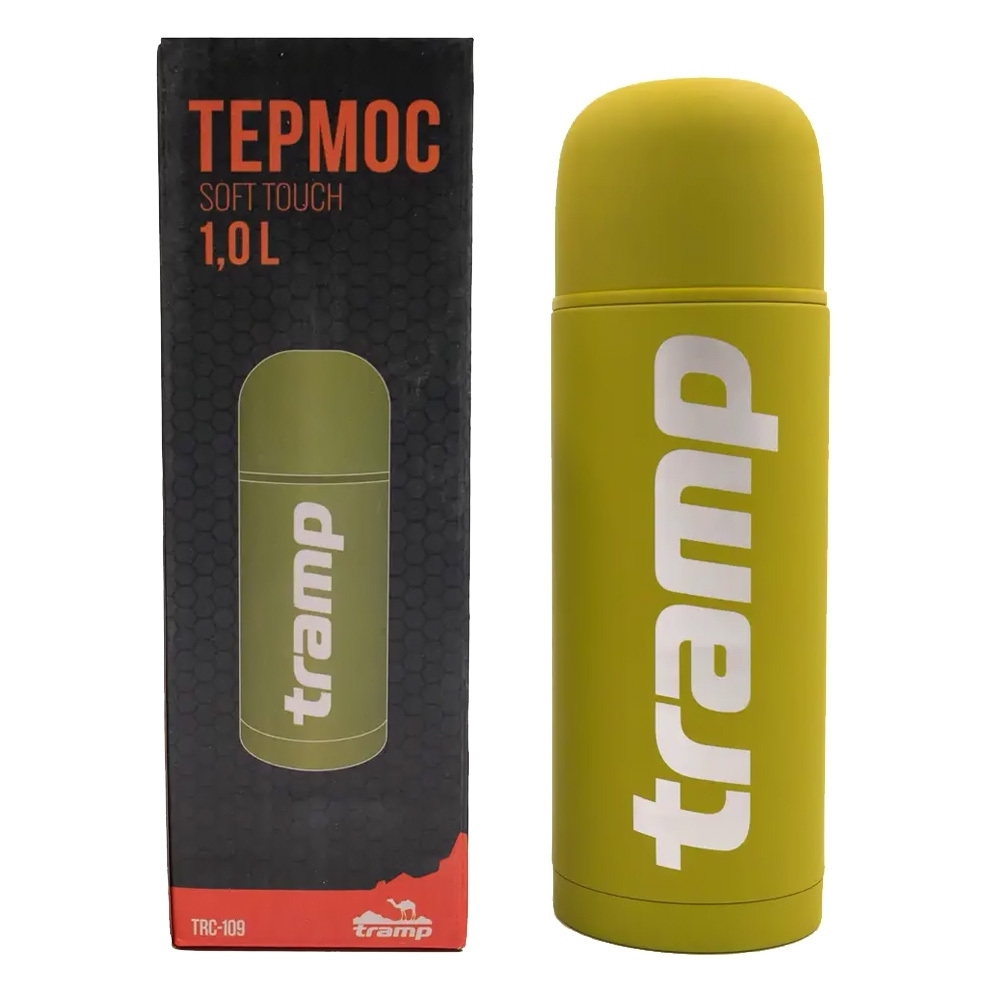 Tramp Термос Soft Touch 1 л, TRC-109, оливковый