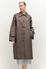 Тренч прямого кроя