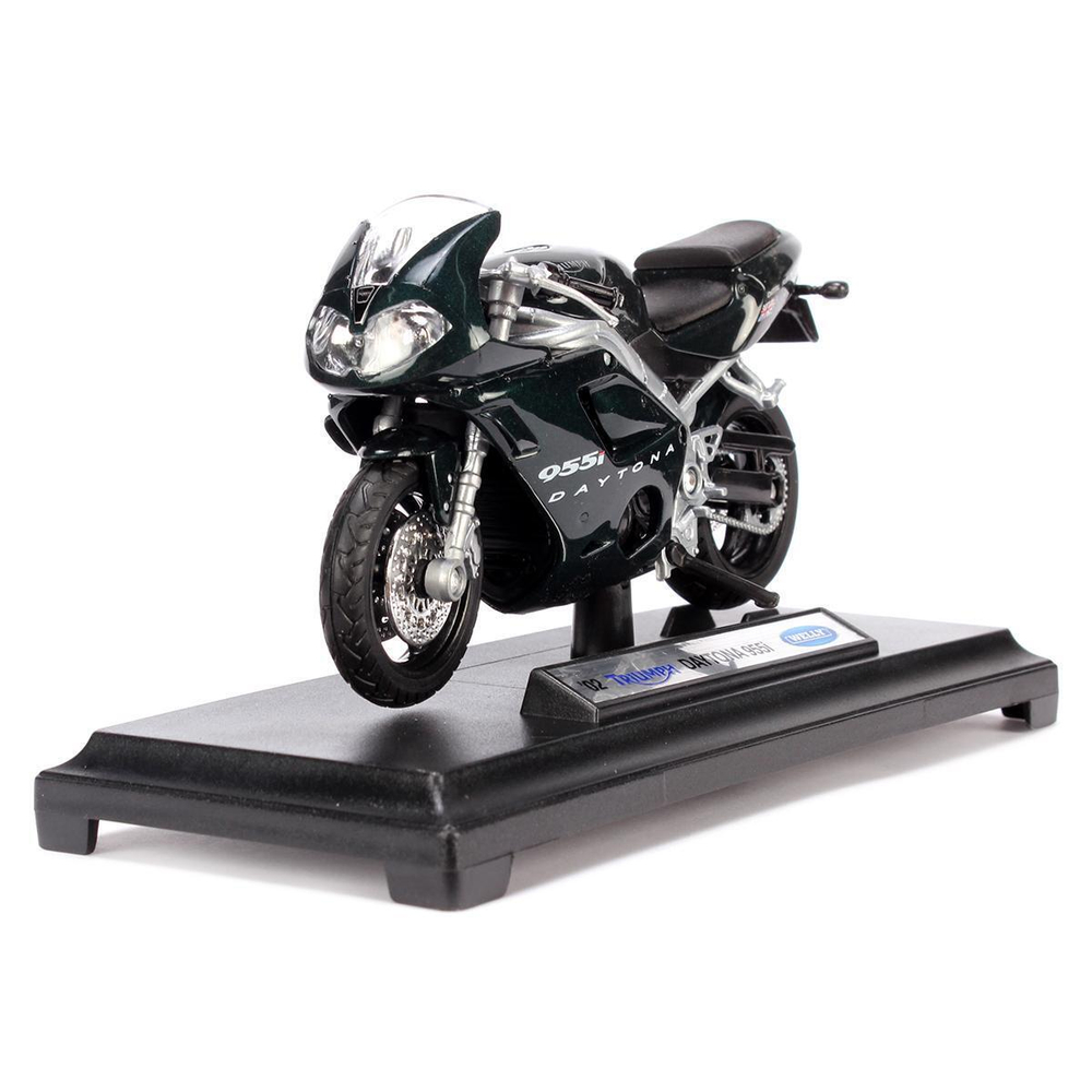 Модель ин. мет. 1:18 "2002 Triumph Daytona 955i" в коробка 12176PW (Kinsmart)