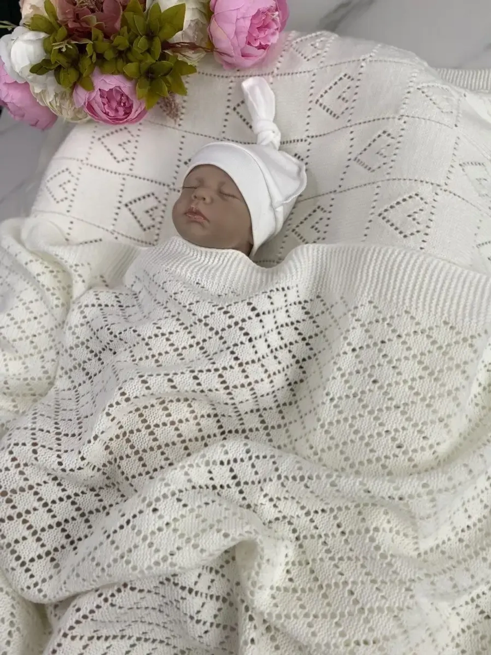 Вязаный плед