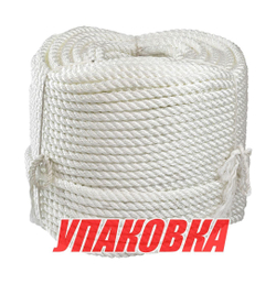 Веревка якорная 3-прядная d12мм, L150м, белый, Marine Rocket (упаковка из 4 шт.)