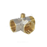 Штуцер пятивыводной латунь никель 3x1"+2x1/4" 80мм Aquasfera 9036-02
