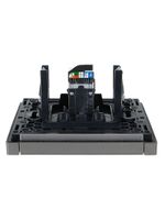 FORTE&PIANO Розетка компьютерная RJ45 кат.5E FP532 сталь IEK