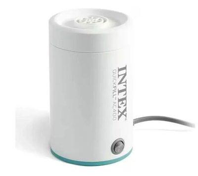 Насос электрический Intex 66646 Quick-Fill 220V / Электронасос Интекс от розетки для надувных матрасов, кроватей и бассейнов