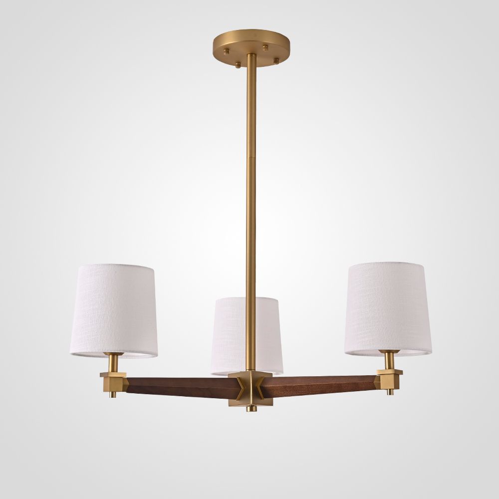 Люстра На Штанге Jorgenson D70 White/Dark Wood By Imperiumloft