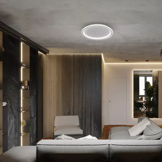 Светильник светодиодный управляемый с пультом 80W, Max. 5600Lum, 3000К-6500K, IP20, белый AL5800 RING