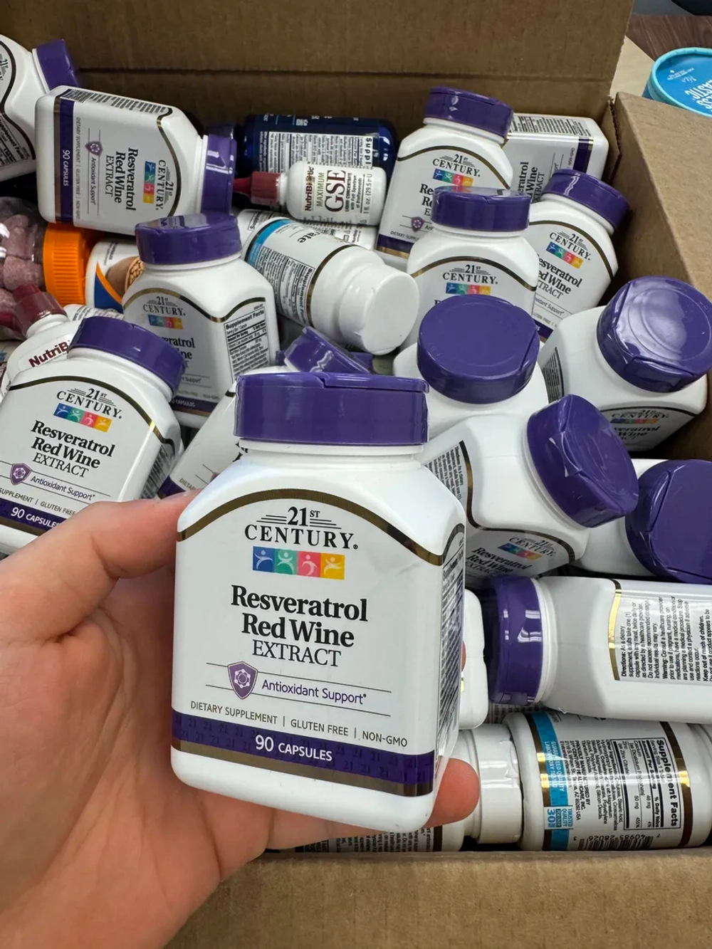 21 Ресвератрол Экстракт плодов винограда 200мг 90 капсул