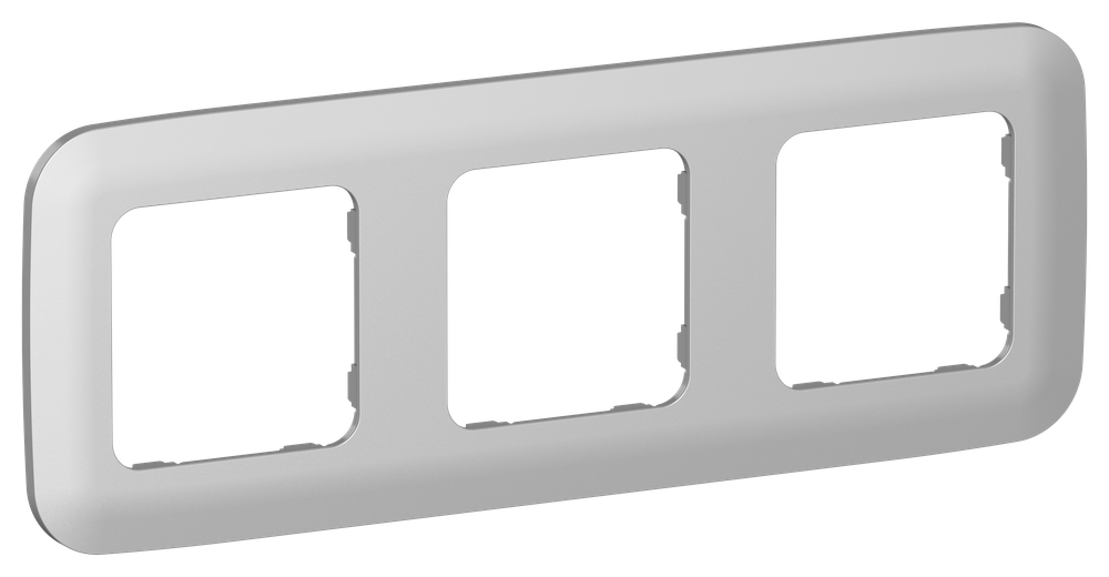 FLITE Рамка 3-местная РУ-3-А-ФлА алюминий IEK