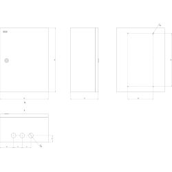 Корпус металлический ЭРА SIMPLE ЩМП-04 (400х300х175) IP31 УХЛ3 серый