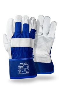 Перчатки NAVY (Нэви) комбинированные со спилком КРС, арт. 8.726