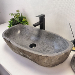 Раковина из речного камня RS63505 (70*35*15) 0124
