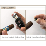 Гильотина Aficionado GLDTR BK Gladiator V-Cut & Punch Black