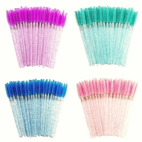 Щеточки для бровей и ресниц 50 шт. цвета в ассортименте