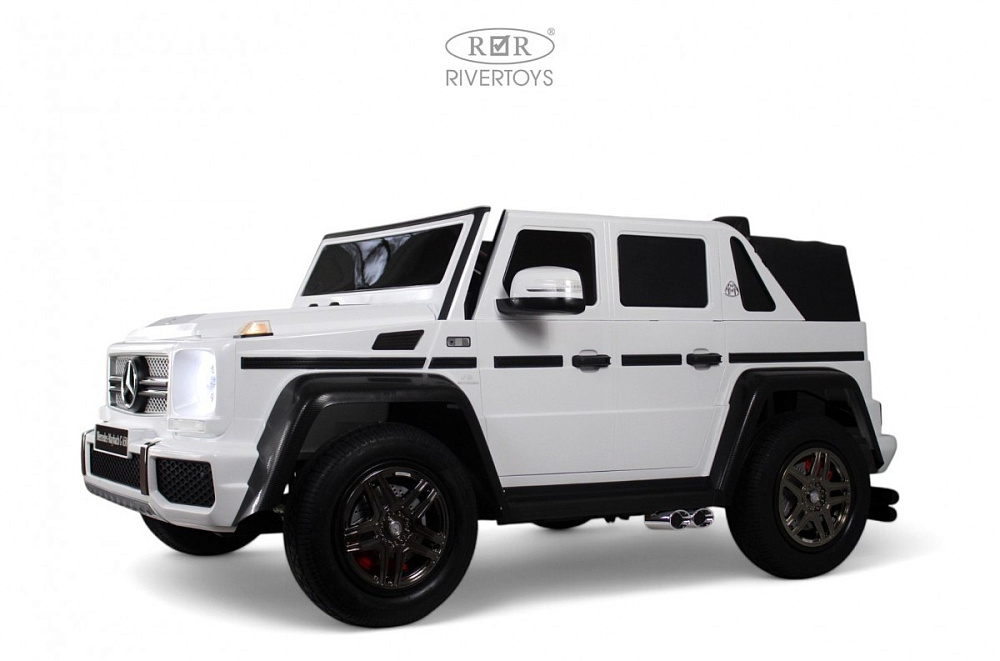 Детский электромобиль RiverToys Mercedes-Maybach G650 Landaulet M999MM WHITE/белый