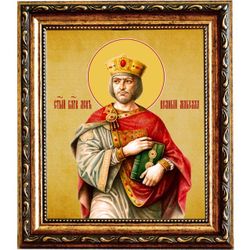 Лев Великий Макелла благоверный император. Икона на холсте.