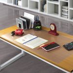 Коврик-подкладка настольный сверхпрочный 600х1200 мм, прозрачный, 1 мм, BRAUBERG, 237373