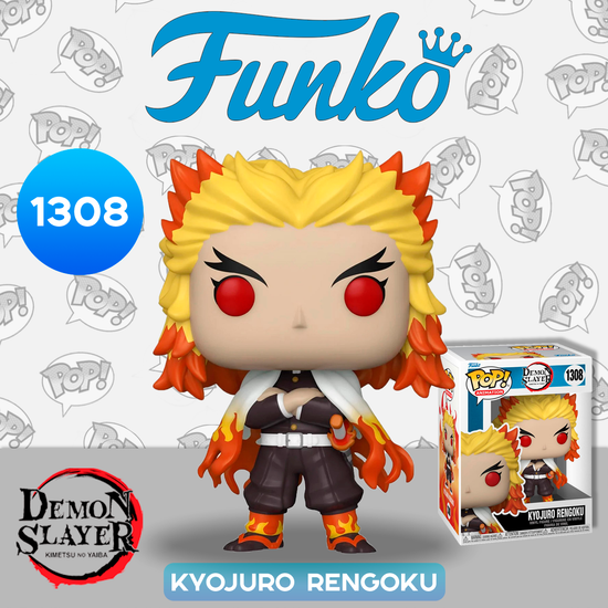 Фигурка Funko POP! Animation Demon Slayer Kyojuro Rengoku (1308) 65623 / Фигурка по мотивам аниме "Клинок, рассекающий демонов", Кёджуро Ренгоку