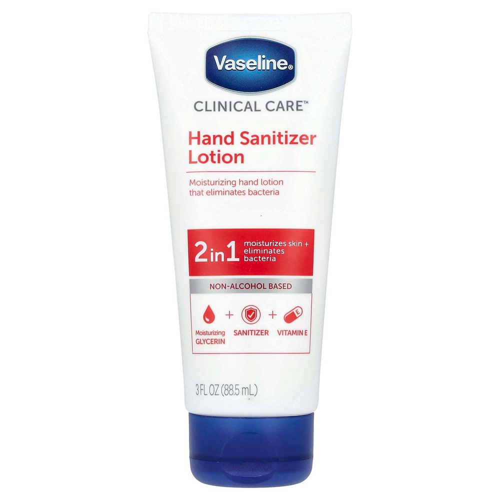 Vaseline, Clinical Care, дезинфицирующий лосьон для рук, 88,5 мл (3 жидк. унц.)