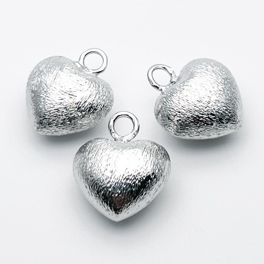 Подвеска Сердце, цвет серебро (родий), размер 17*15 мм, цена за 1 шт