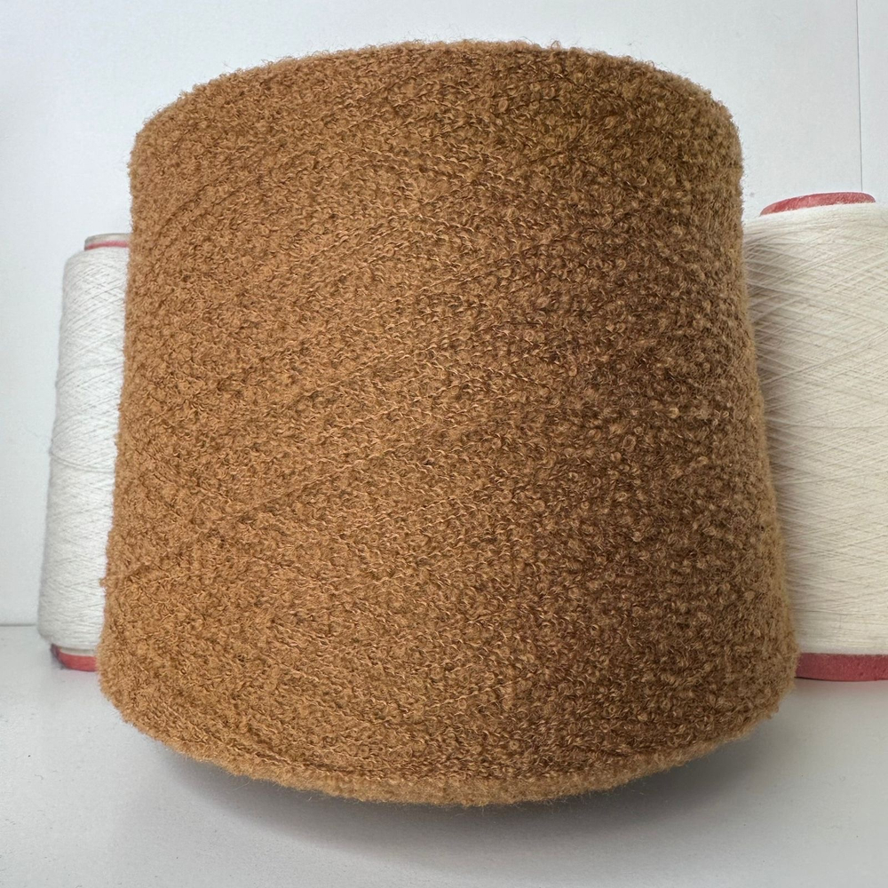BARIBAL - Pecci Filati; 70% меринос, 30% п/а; 1000м/100гр; Букле мелкое; col. 54123, цвет: ореховый; S501