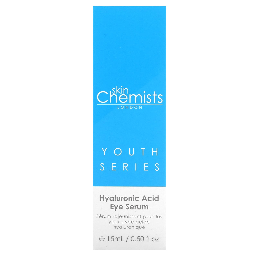 skinChemists, Youth Series, сыворотка для кожи вокруг глаз с гиалуроновой кислотой, 15 мл (0,50 жидк. унц.)