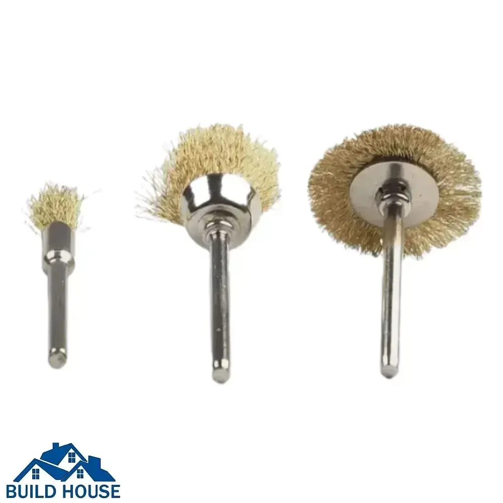 Щетки для гравера и дрели по металлу 3шт