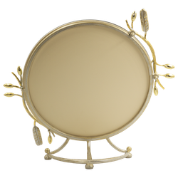 Настольное зеркало Oliva Branch (Олива Бранч) Айвори Мраморное золото